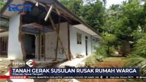 Satu Rumah Ambruk Akibat Tanah Gerak