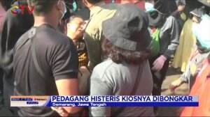 Pembongkaran Kios PKL Berlangsung Dramatis