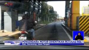 Motor Masuk Tol Setelah Mengikuti Aplikasi Penunjuk Arah