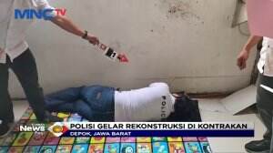 Polisi Gelar Rekonstruksi Pembunuhan Seorang Pria Yang Di Kubur Di Bawah Kontrakan