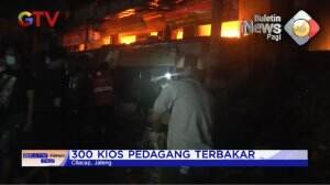 Kebakaran Kios Pedagang
