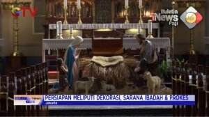 Persiapan Gereja Katedral Menyabut Natal