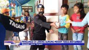 Jumlah Pengungsi di Lereng Gunung Merapi Meningkat