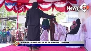 Jatuh Pingsan Dihukum Cambuk