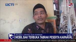 Mobil Bak Terbuka Tabrak Rombongan Karnaval