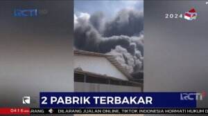 2 Pabrik di Bandung Terbakar