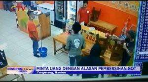 Aksi Preman Ngamuk Lempar Kursi di Tangerang