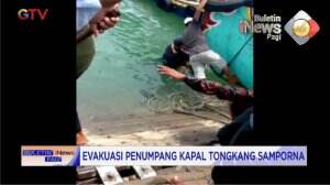 Evakuasi Penumpang Kapal Tongkang Samporna