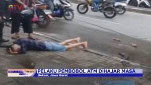 3 Pelaku Pembobol ATM Babak Belur Di Hajar Massa