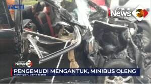 Tabrakan Bus dan Minibus, 2 Orang Tewas