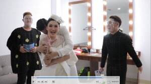 Mesranya Nella Kharisma dan Dori di Backstage HUT MNCTV ke-29 !