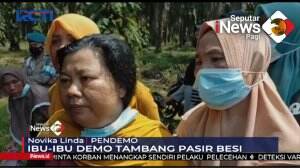 Ibu-Ibu Demo Tambang Pasir Besi