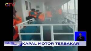 Kapal Motor Berpenumpang Terbakar