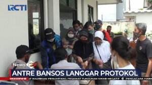 Antre Bansos Langgar Protokol Kesehatan di Kota Bandung