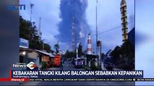 Lebih Dari 24 Jam Kebakaran Tangki Kilang Balongan Belum Juga Padam