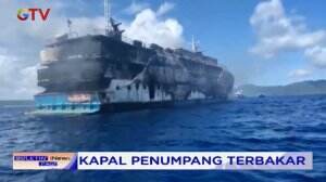 Kapal Penumpang Terbakar di Maluku Utara