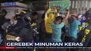 Belasan Pria Terjaring Razia Karena Pesta Miras Di Pinggir Jalan