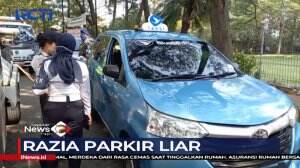 Taxi Terjaring Razia Derek Paksa Dikawasan Kemayoran Karena Parkir Liar