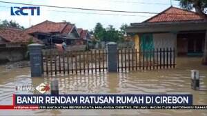 Banjir Akibat Luapan Sungai Rendam Ratusan Rumah di Cirebon