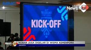 Keseruan Nobar Indonesia VS Thailand