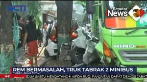 Truk Tabrak 2 Minibus