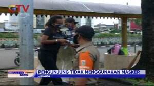 Petugas Satpol PP Menangkap Belasan Pelanggar Protokol Kesehatan Di Pasar Senen