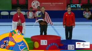 Lagi! Rifda Irfanaluthfi Meraih Medali Perak Keseimbangan Putri Di Senam Artistik Sea Games 2019