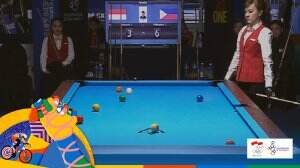 Filipina Akhiri Pertandingan Dengan Skor &-3 Terhadap Indonesia - Semi Final Biliar Sea Games 2019