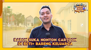 Baron Suka Nonton Cartoon di RCTI+ Bareng Keluarga