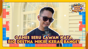 Games Seru Lawan Kata, Rio Destha Mikir Keras Banget