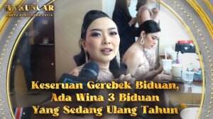 Keseruan Gerebek biduan, Ada Wina 3 Biduan yang sedang ulang tahun