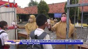 Siswa di SD Tegal Mengaku Senang Mulai Simulasi Belajar Tatap Muka