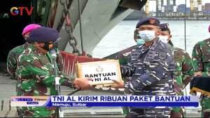 TNI AL Mengirim Ribuan Bantuan Logistik Untuk Korban Bencana Alam Di Mamuju, Sulawesi Barat