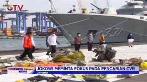 Presiden Jokowi Meninjau Posko Pencarian Pesawat Sriwijaya Air SJ-182