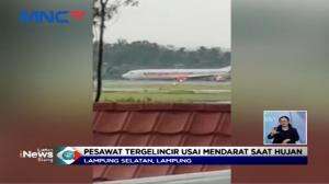 Pesawat Lion Air Tergelincir di Bandara Usai Mendarat