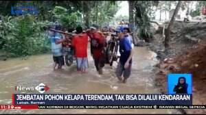 Air Banjir Di Lebak Banten Tidak Kunjung Surut, Warga Kesulitan Beraktifitas