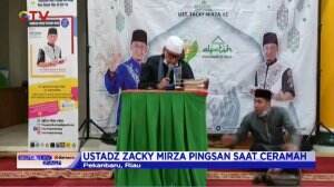 Ustadz Zacky Mirza Jatuh Pingsan