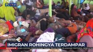Terdampar di Lhokseumawe, 297 Imigran Rohingya Dalam Kondisi Dehidrasi