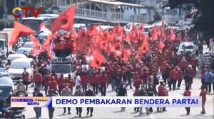 Dampak Pembakaran Bendera PDIP, Sejumlah Massa Lakukan Aksi Demo