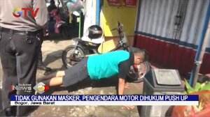 Hukuman Push Up Bagi Mereka Yang Tidak Mengenakan Masker