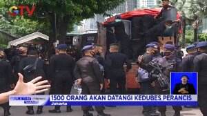 Protes Pernyataan Macron, Ribuan Massa Gruduk Kedubes Prancis