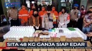 48 kg Ganja Kering Siap Edar Berhasil Disita Polisi