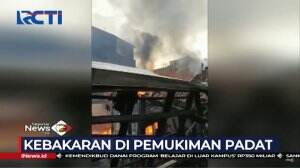 Akibat Korsleting Listrik, 4 Rumah Di Kawasan Padat Penduduk Ludes Terbakar