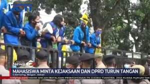 Aksi Ricuh Mahasiswa di Cibinong Tuntut Transparansi Dana Covid-19