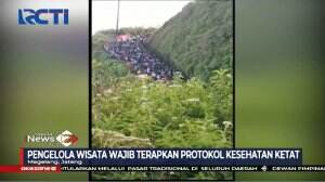 Tanpa Protokol Kesehatan, Ribuan Orang Padati Wisata Gunung Telemoyo