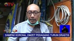 Akibat Virus Corona, Pedagang Turun Omset Hingga 50%