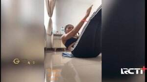 Andrea Rutin Olahraga Selama Perawatan di RS Wisma Atlet