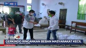 Demi Ringankan Beban Ditengah Pandemi Korona, Gerkindo Beri Bantuan Paket Sembako di Jakarta