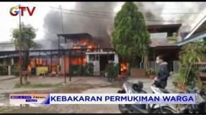 Akibat Korsleting Listrik, 6 Rumah Permukiman Warga Terbakar
