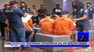 Rekonstruksi Pesta Seks Gay, 26 Reka Adegan Dilakukan Oleh 9 Tersangka